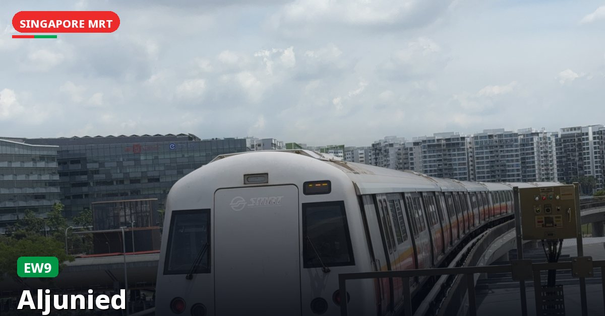 Aljunied MRT station in Singapore — East West Line (EW9)