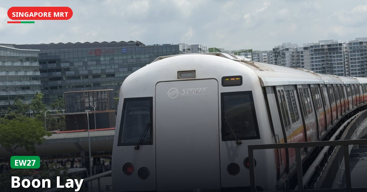Boon Lay MRT station in Singapore — East West Line (EW27)