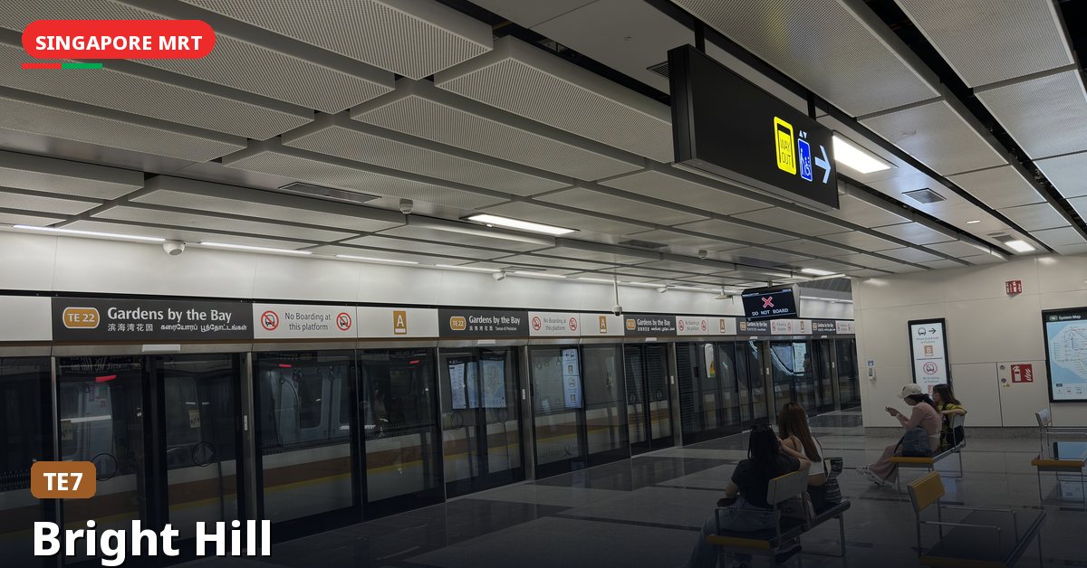 Bright Hill MRT station in Singapore — Thomson-East Coast Line (TE7)