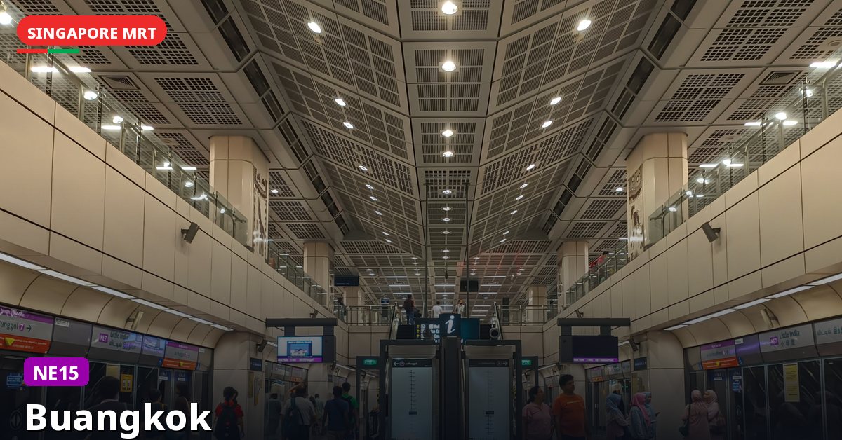 Buangkok MRT station in Singapore — North East Line (NE15)