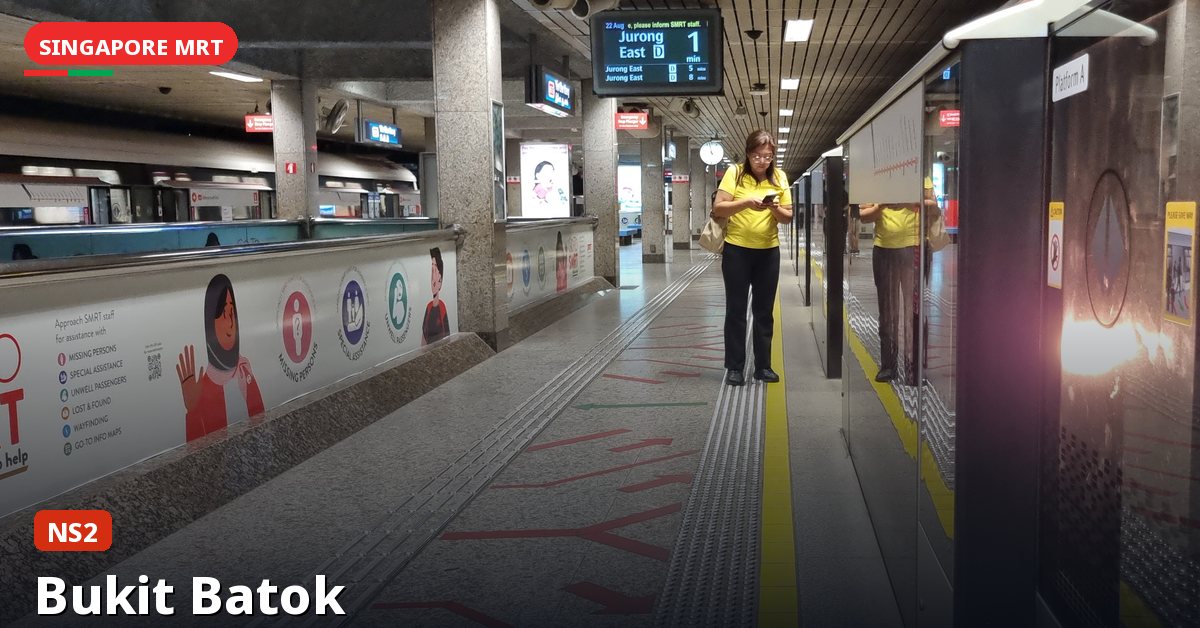 Bukit Batok MRT station in Singapore — North South Line (NS2)