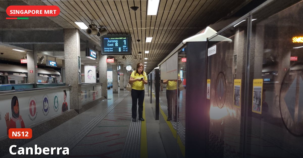 Canberra MRT station in Singapore — North South Line (NS12)