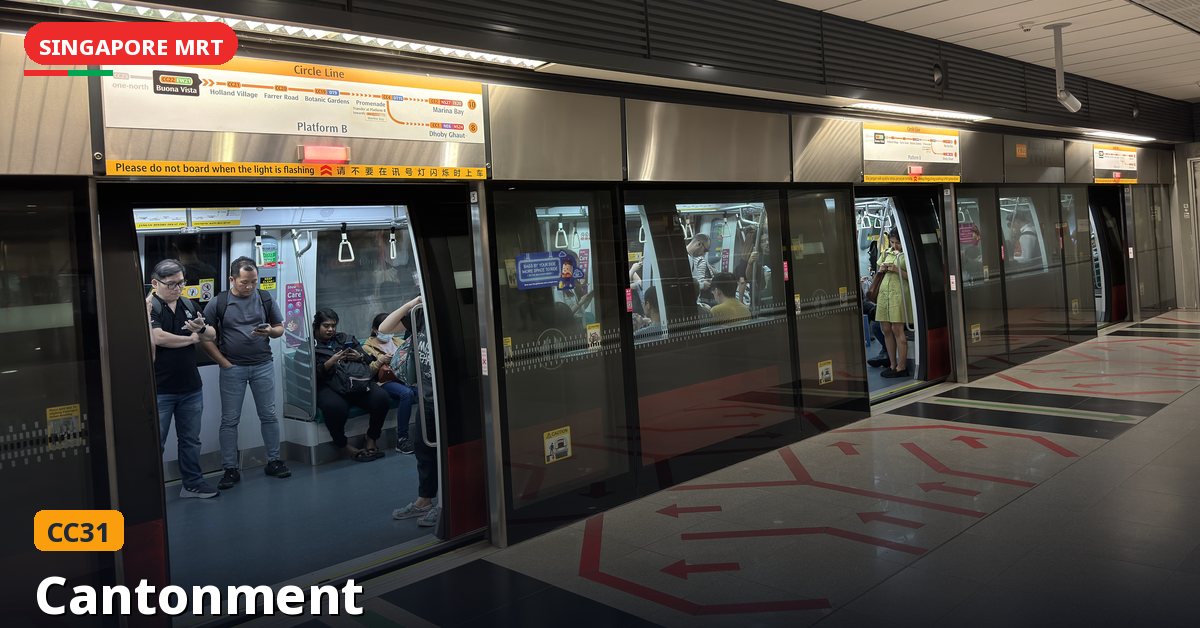 Cantonment MRT station in Singapore — Circle Line (CC31)
