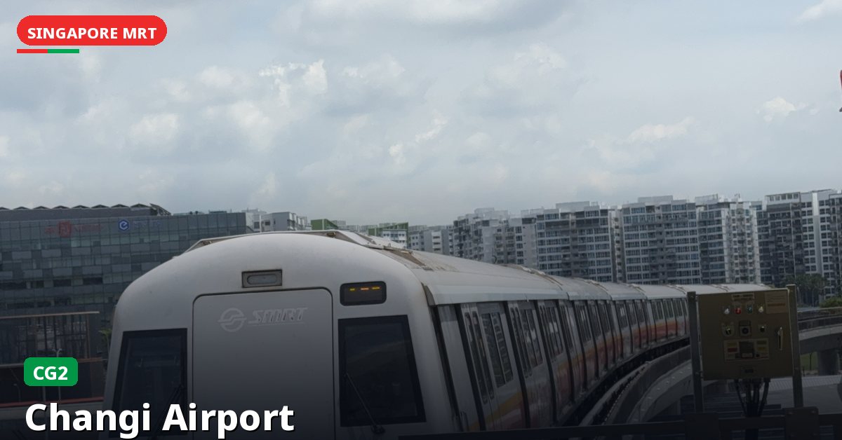 Changi Airport MRT station in Singapore — East West Line (CG2)