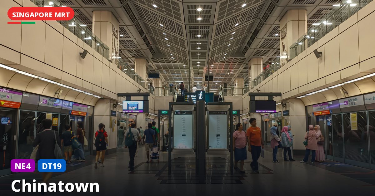 Chinatown MRT station in Singapore — North East Line, Downtown Line (NE4 / DT19)