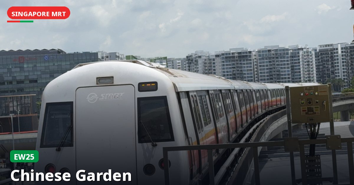 Chinese Garden MRT station in Singapore — East West Line (EW25)
