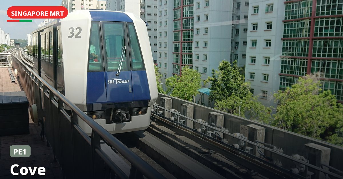 Cove MRT station in Singapore — Punggol LRT (PE1)