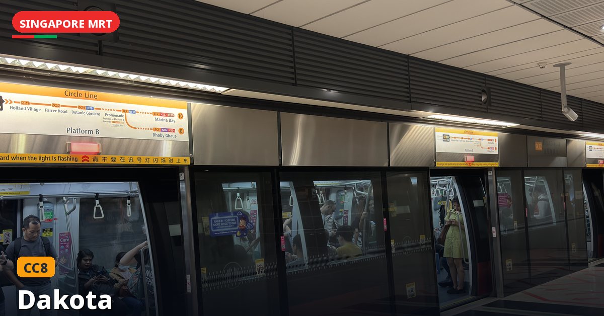 Dakota MRT station in Singapore — Circle Line (CC8)