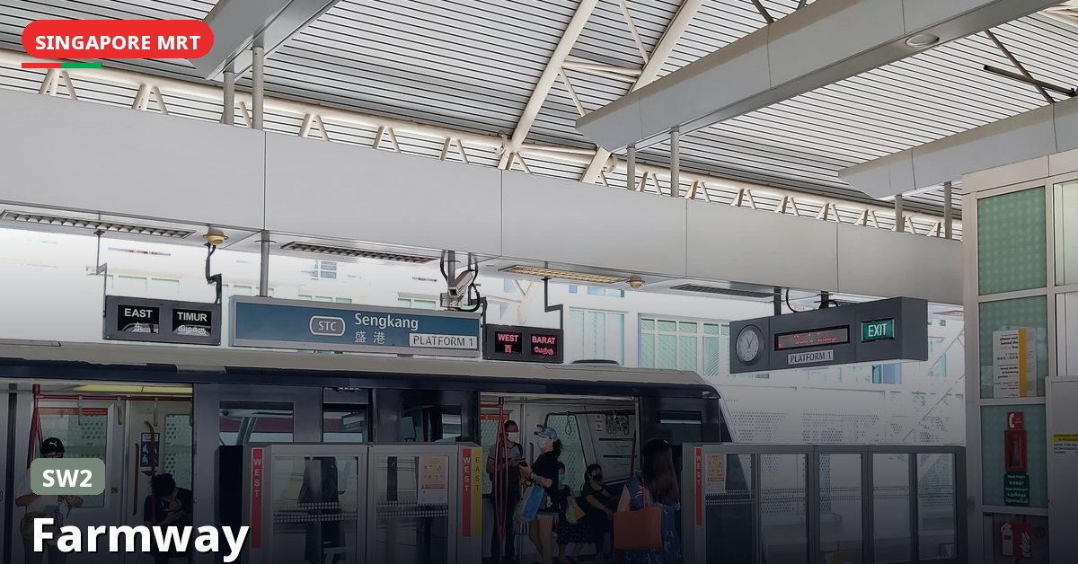 Farmway MRT station in Singapore — Sengkang LRT (SW2)