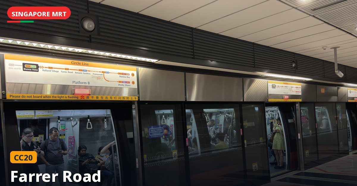 Farrer Road MRT station in Singapore — Circle Line (CC20)