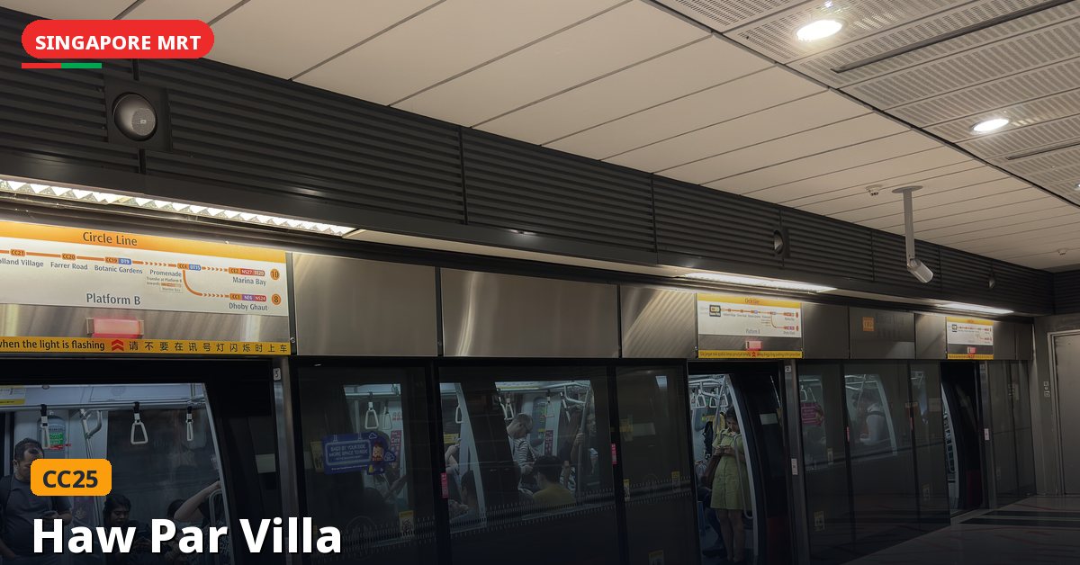 Haw Par Villa MRT station in Singapore — Circle Line (CC25)