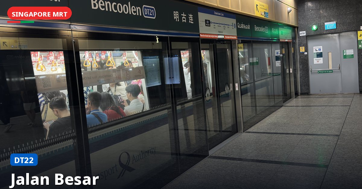 Jalan Besar MRT station in Singapore — Downtown Line (DT22)