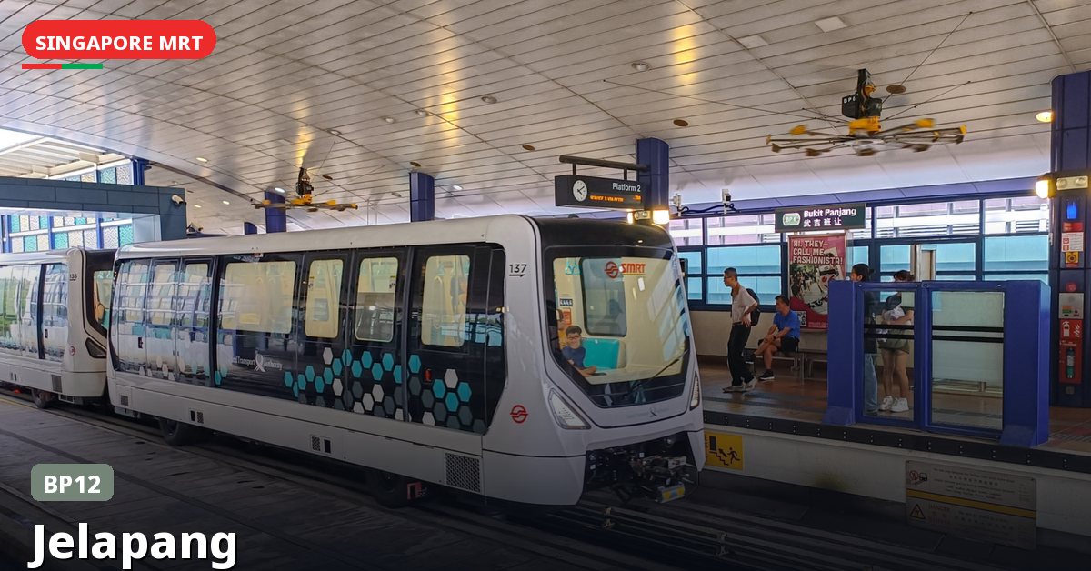 Jelapang MRT station in Singapore — Bukit Panjang LRT (BP12)