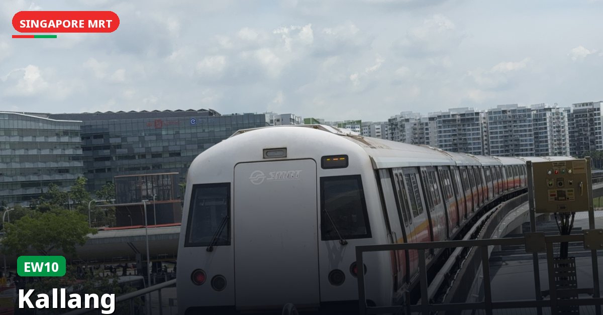 Kallang MRT station in Singapore — East West Line (EW10)