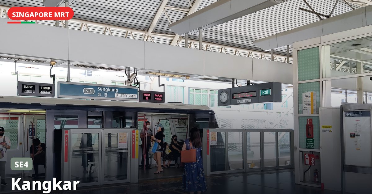 Kangkar MRT station in Singapore — Sengkang LRT (SE4)