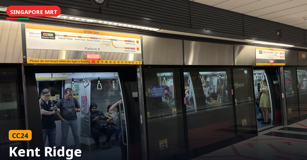 Kent Ridge MRT station in Singapore — Circle Line (CC24)
