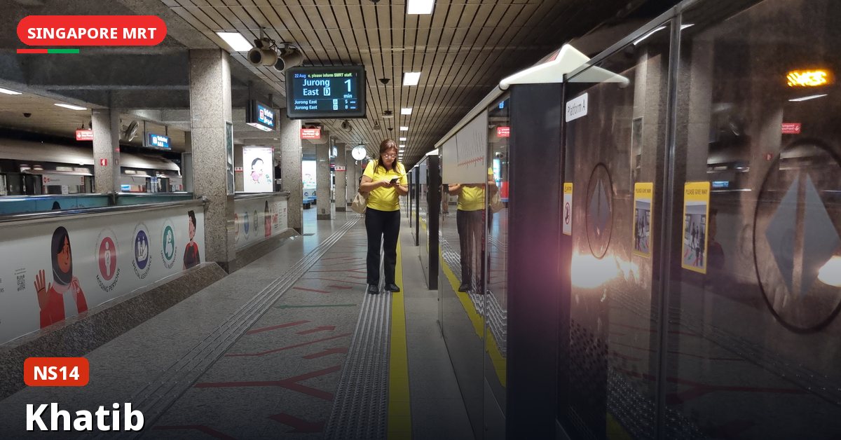 Khatib MRT station in Singapore — North South Line (NS14)