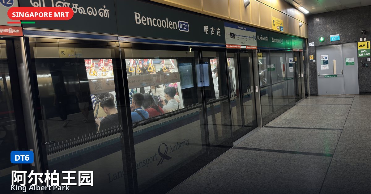 阿尔柏王园地铁站，新加坡 — 滨海市区线（DT6）