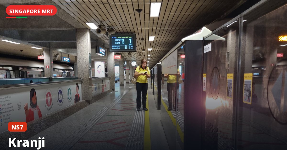 Kranji MRT station in Singapore — North South Line (NS7)
