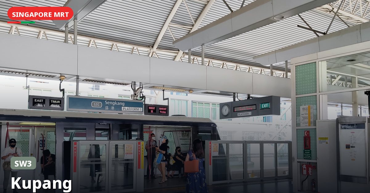 Kupang MRT station in Singapore — Sengkang LRT (SW3)