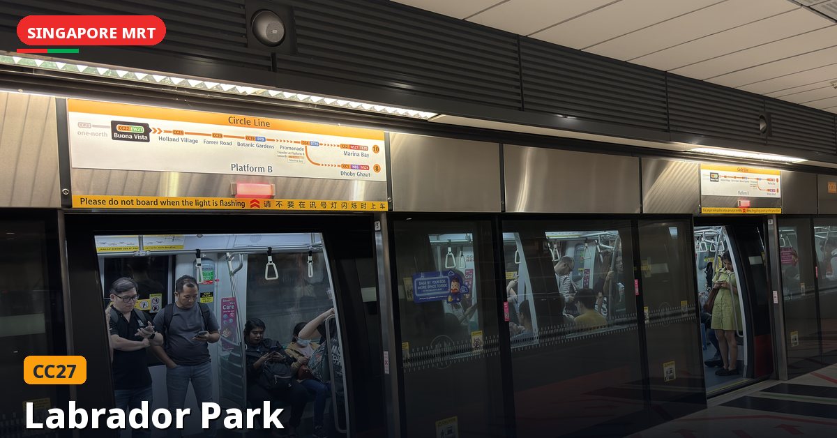 Labrador Park MRT station in Singapore — Circle Line (CC27)