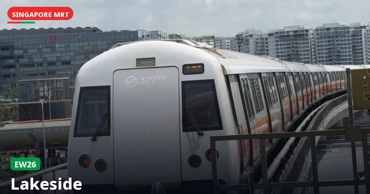 Lakeside MRT station in Singapore — East West Line (EW26)