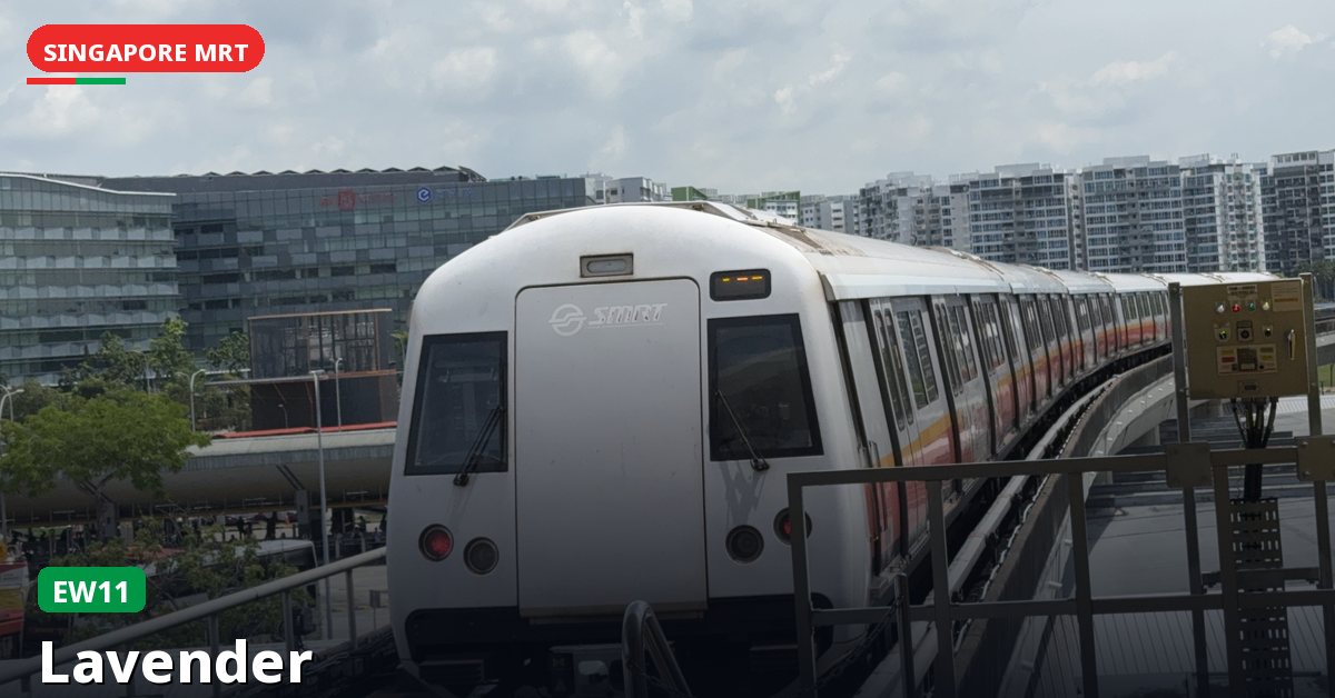 Lavender MRT station in Singapore — East West Line (EW11)