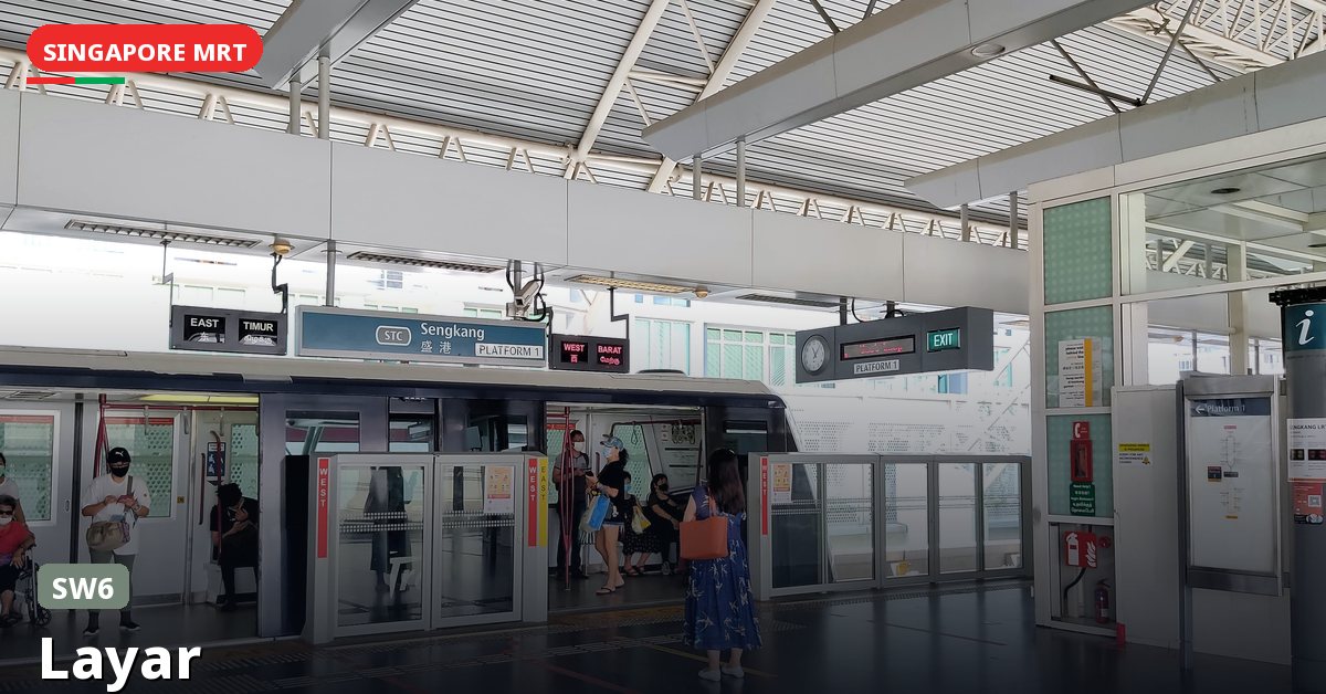 Layar MRT station in Singapore — Sengkang LRT (SW6)