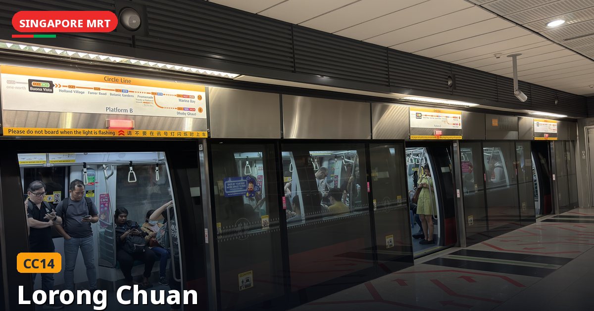 Lorong Chuan MRT station in Singapore — Circle Line (CC14)