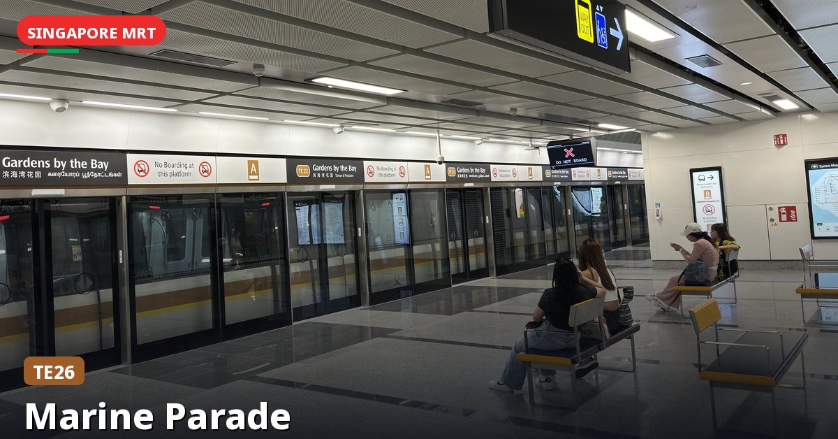 Marine Parade MRT station in Singapore — Thomson-East Coast Line (TE26)