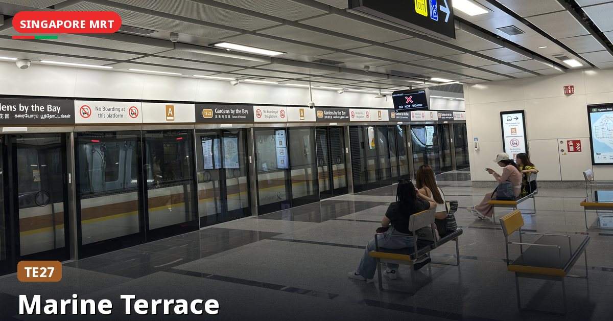 Marine Terrace MRT station in Singapore — Thomson-East Coast Line (TE27)