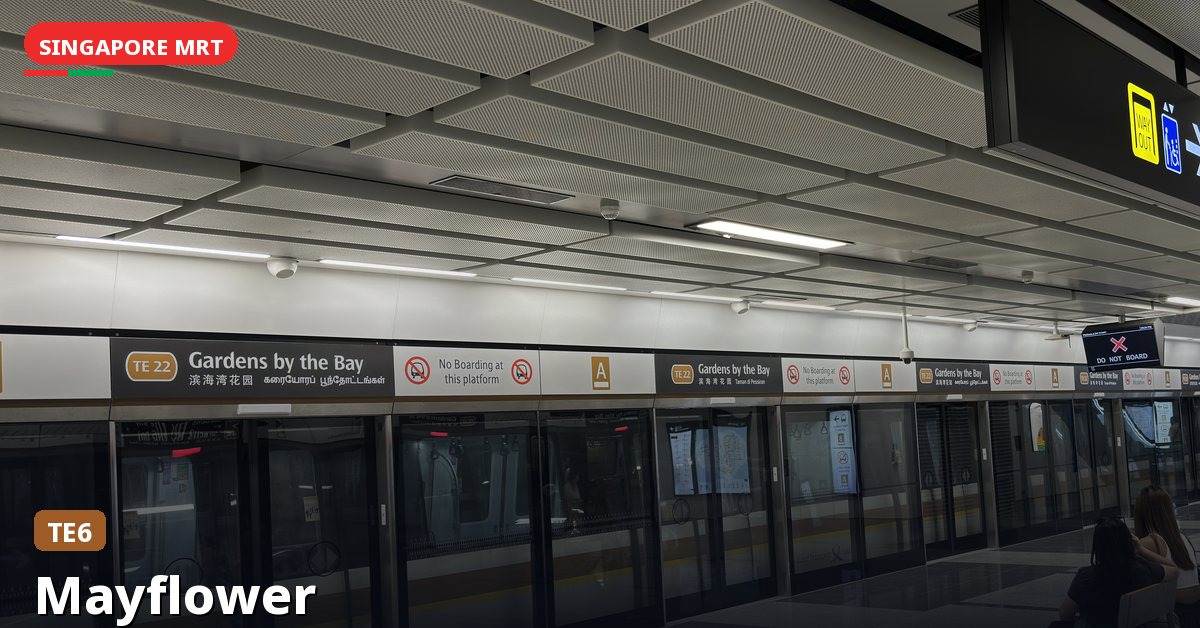 Mayflower MRT station in Singapore — Thomson-East Coast Line (TE6)