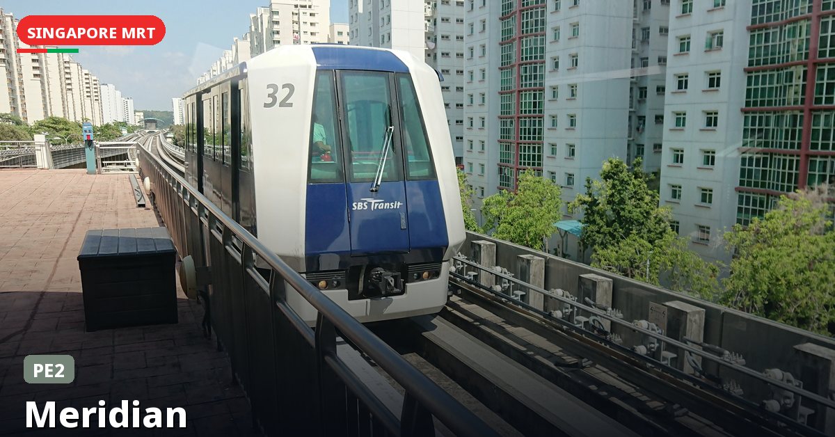 Meridian MRT station in Singapore — Punggol LRT (PE2)