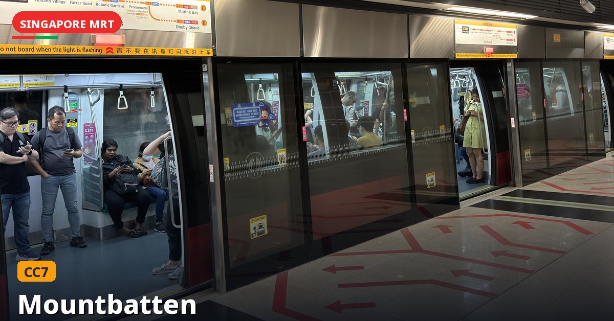 Mountbatten MRT station in Singapore — Circle Line (CC7)