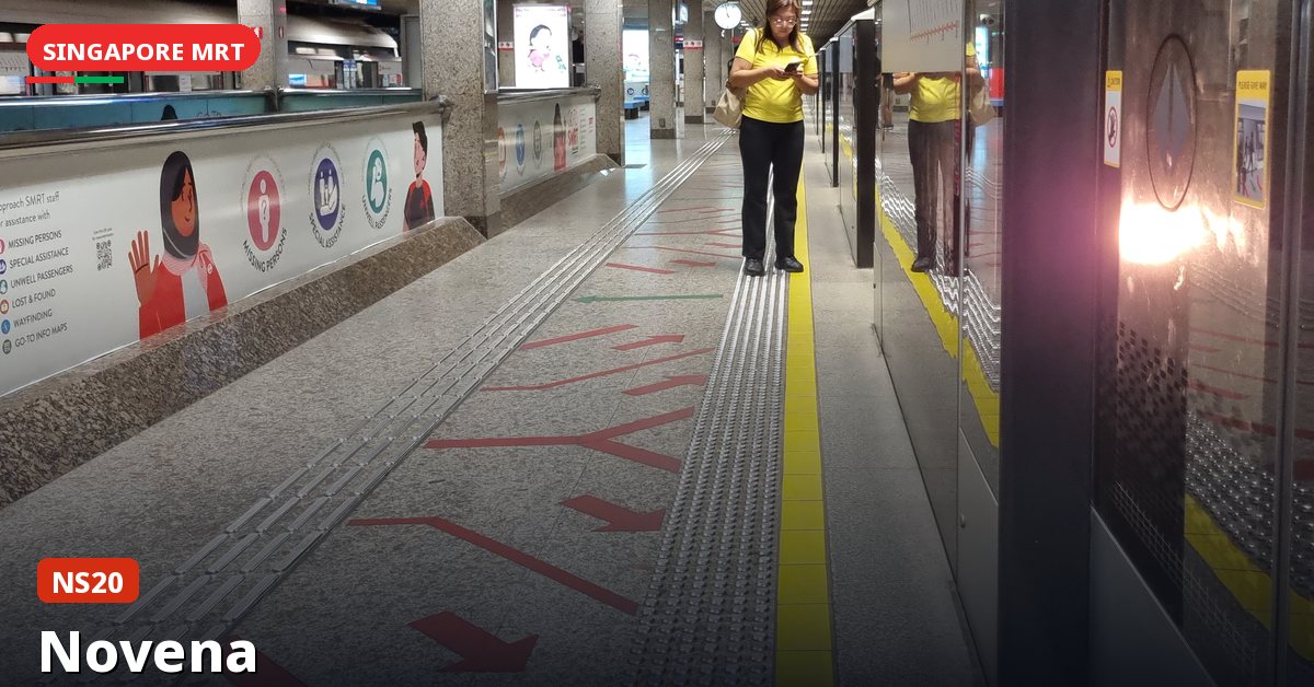 Novena MRT station in Singapore — North South Line (NS20)