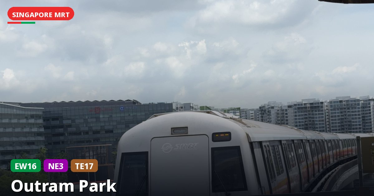 Outram Park MRT station in Singapore — East West Line, North East Line, Thomson-East Coast Line (EW16 / NE3 / TE17)