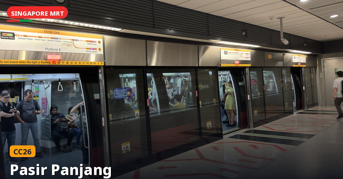 Pasir Panjang MRT station in Singapore — Circle Line (CC26)