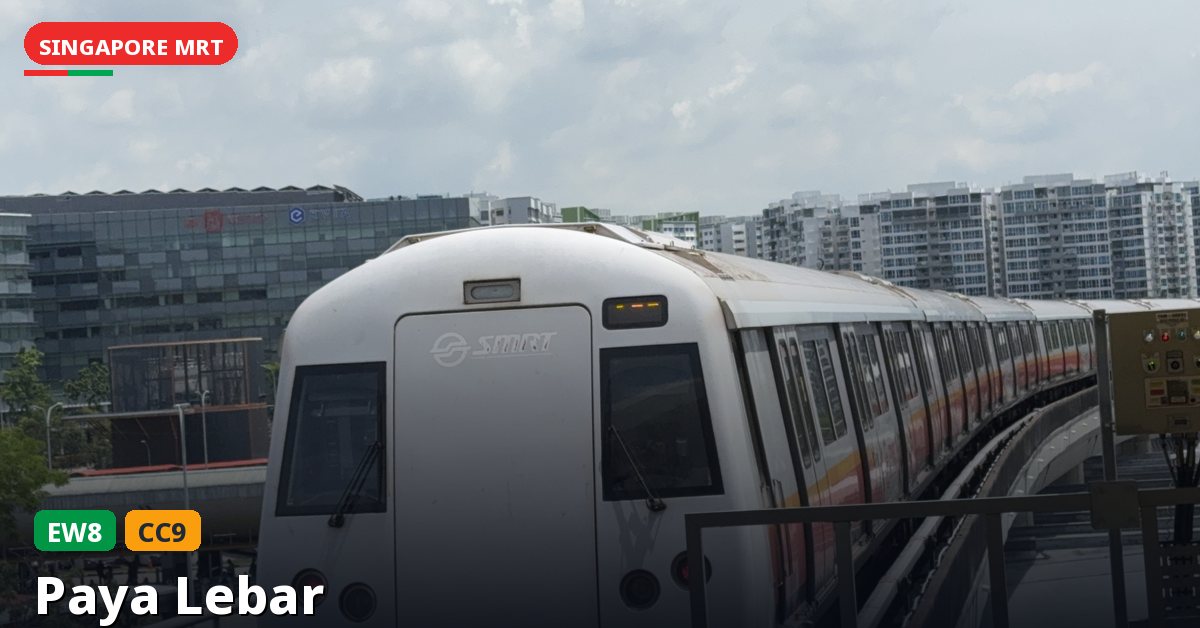 Paya Lebar MRT station in Singapore — East West Line, Circle Line (EW8 / CC9)