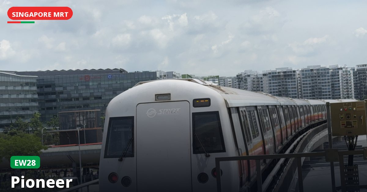 Pioneer MRT station in Singapore — East West Line (EW28)