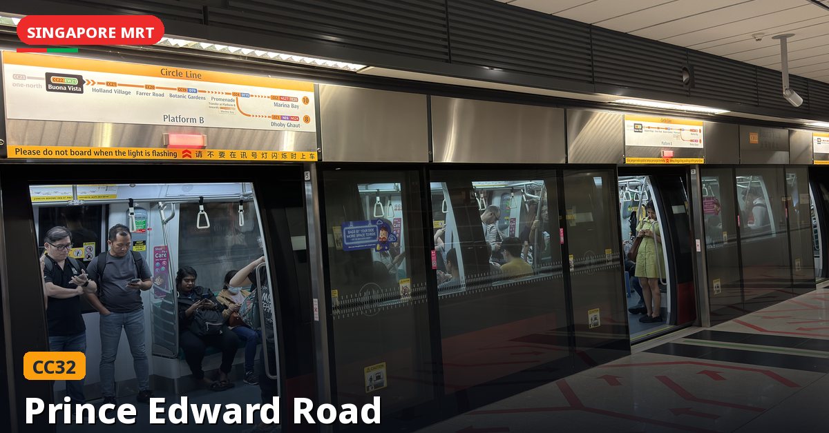 Prince Edward Road MRT station in Singapore — Circle Line (CC32)