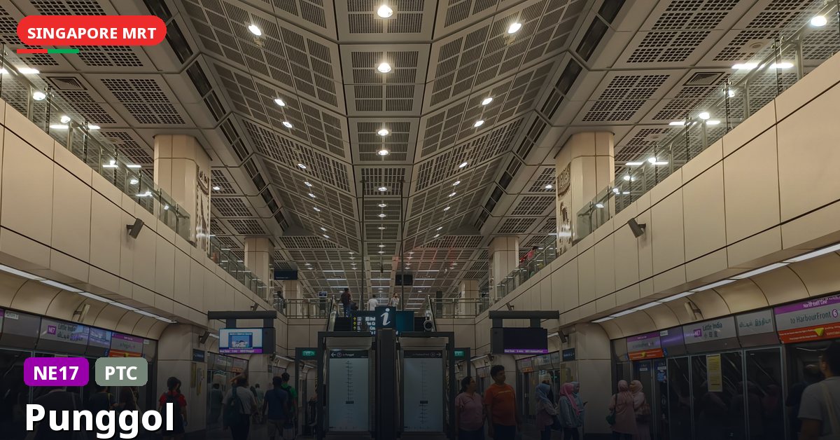 Punggol MRT station in Singapore — North East Line, Punggol LRT (NE17 / PTC)