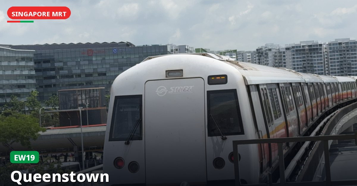 Queenstown MRT station in Singapore — East West Line (EW19)
