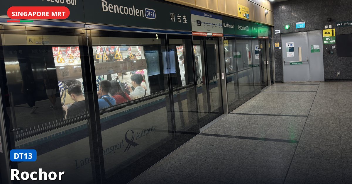 Rochor MRT station in Singapore — Downtown Line (DT13)