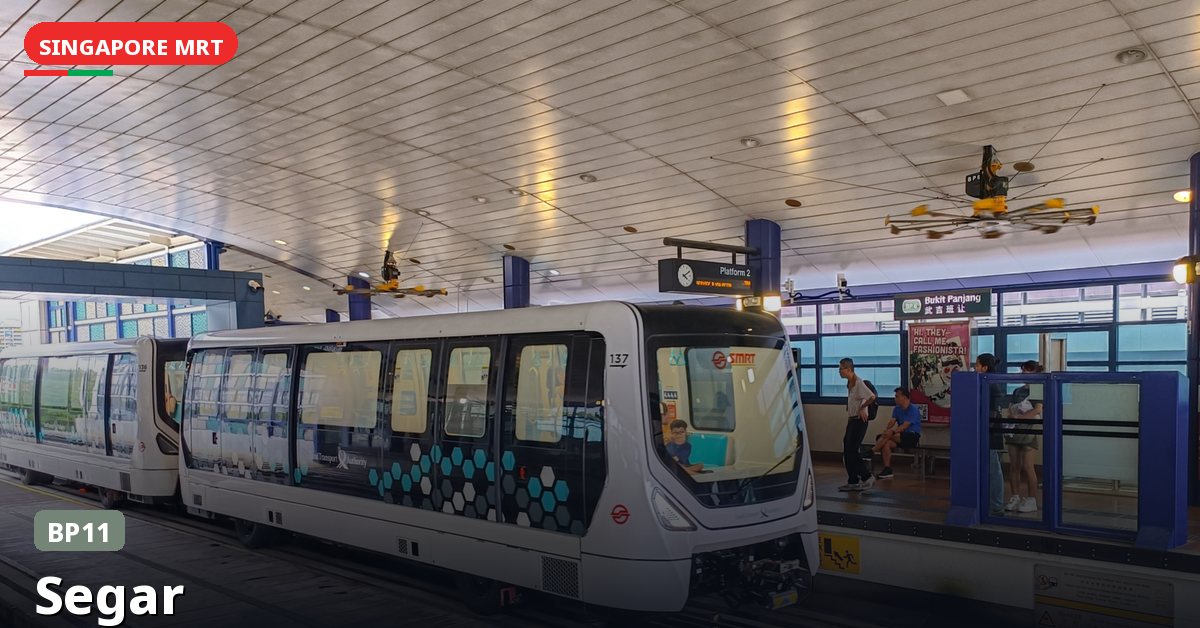 Segar MRT station in Singapore — Bukit Panjang LRT (BP11)