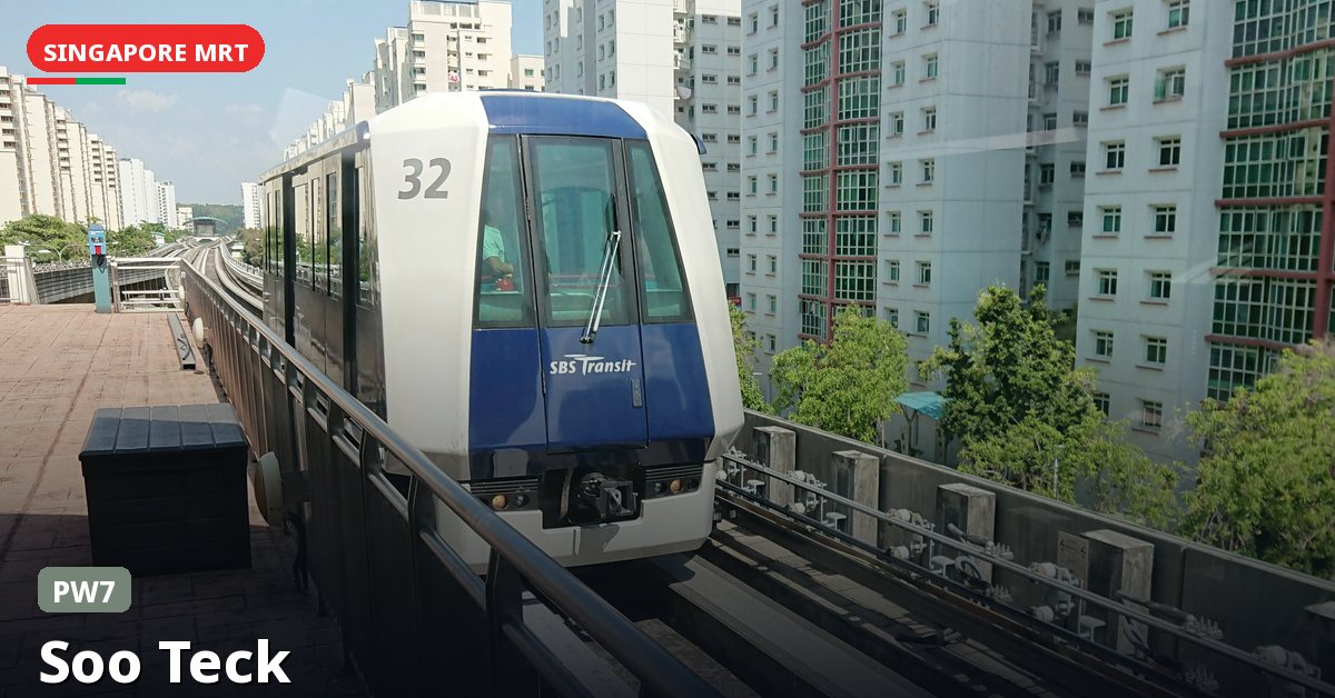 Soo Teck MRT station in Singapore — Punggol LRT (PW7)