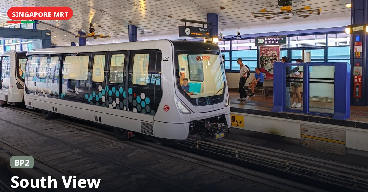 South View MRT station in Singapore — Bukit Panjang LRT (BP2)