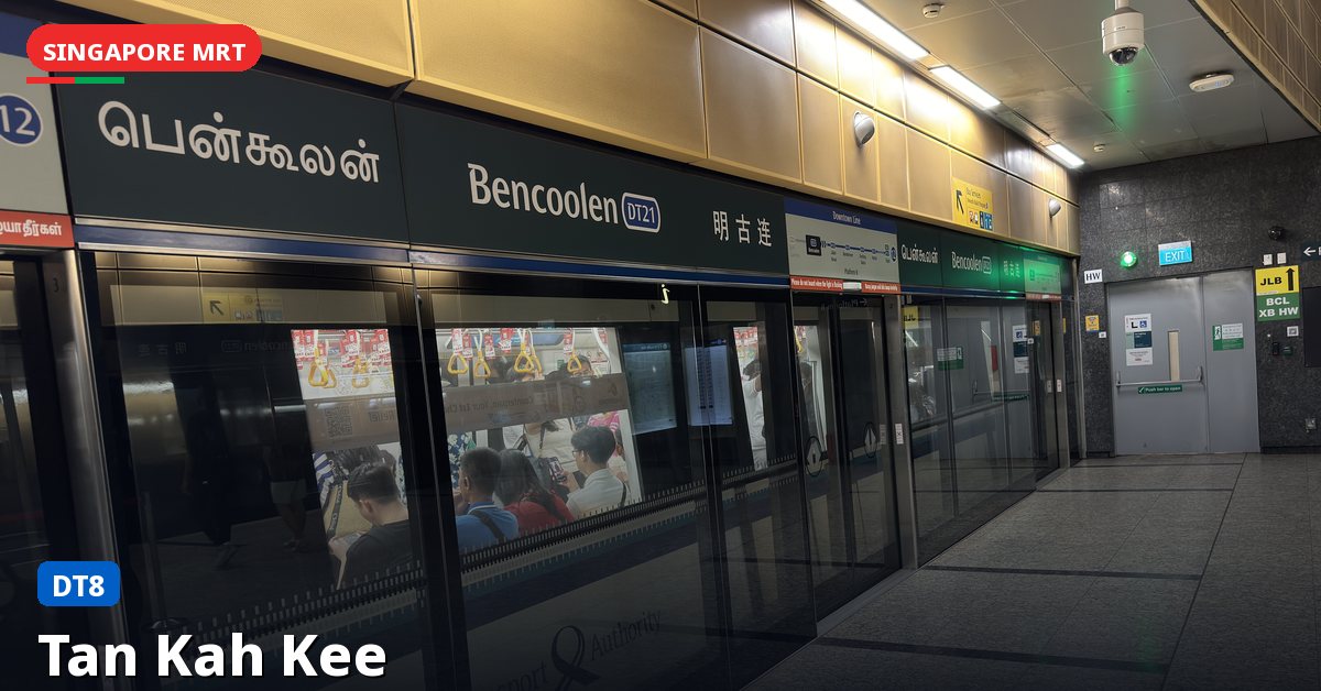 Tan Kah Kee MRT station in Singapore — Downtown Line (DT8)