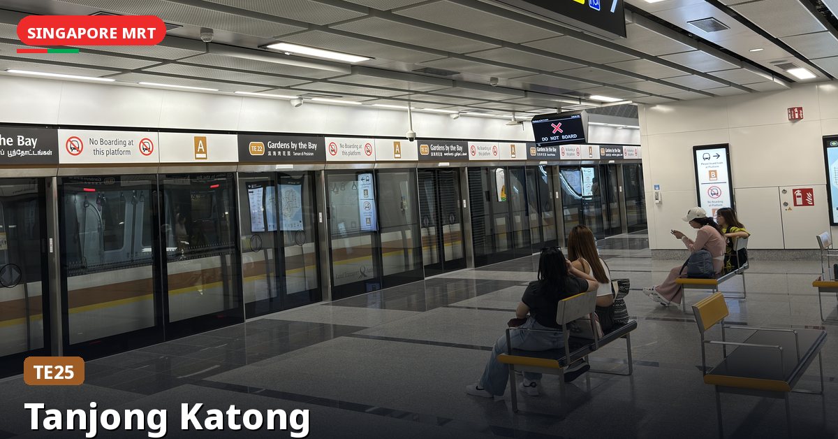 Tanjong Katong MRT station in Singapore — Thomson-East Coast Line (TE25)
