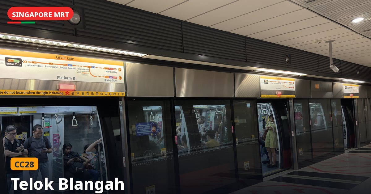 Telok Blangah MRT station in Singapore — Circle Line (CC28)