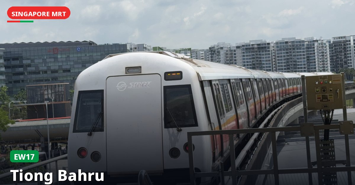 Tiong Bahru MRT station in Singapore — East West Line (EW17)